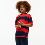 Tommy Hilfiger Essential Stripe T-Shirt - Red Glare