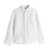 Tommy Hilfiger Blend Skjorte - Breezy Blue Stripe