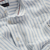 Tommy Hilfiger Blend Skjorte - Breezy Blue Stripe
