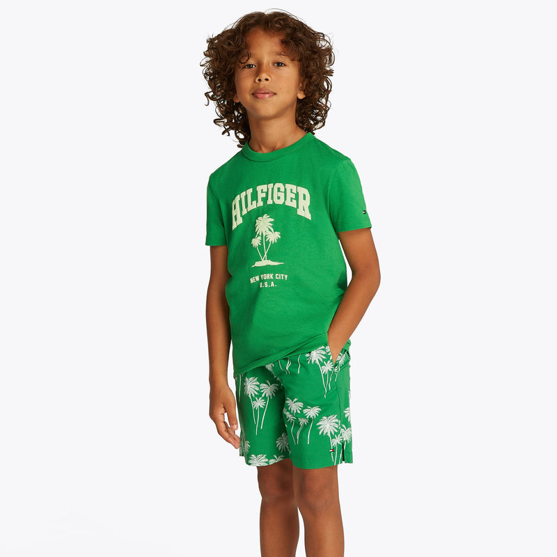 Tommy Hilfiger Palm T-Shirt - Radiant Green