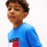 Tommy Hilfiger Wavy Flag T-Shirt - Empire Blue