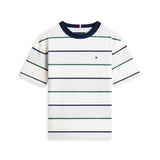 Tommy Hilfiger Rugby Stripe T-Shirt - Light Grey Multi