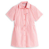 Tommy Hilfiger Poplin Kjole - Tropical Blush Stripes