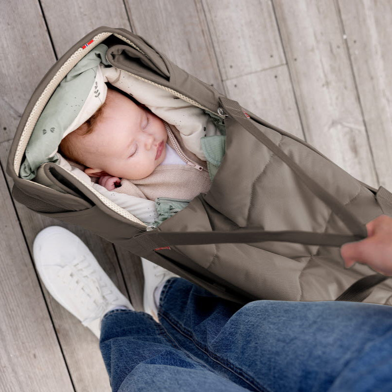 Voksi Carry Me Babylift - Walnut Leaf