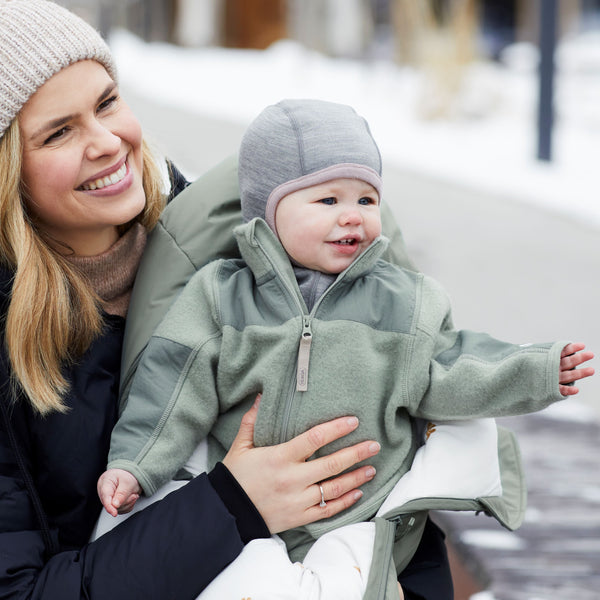 Voksi Uld Jakke - Misty Green