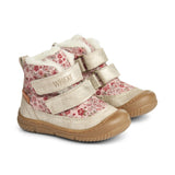 Wheat Dowi Prewalker Velcro Tex - Rose Dust Flowers