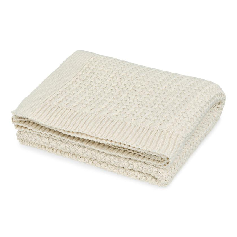 Cam Cam Harper Strik Baby Tæppe - Off White