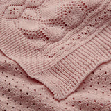 Cam Cam Pointelle Strik Baby Tæppe - Sorbet