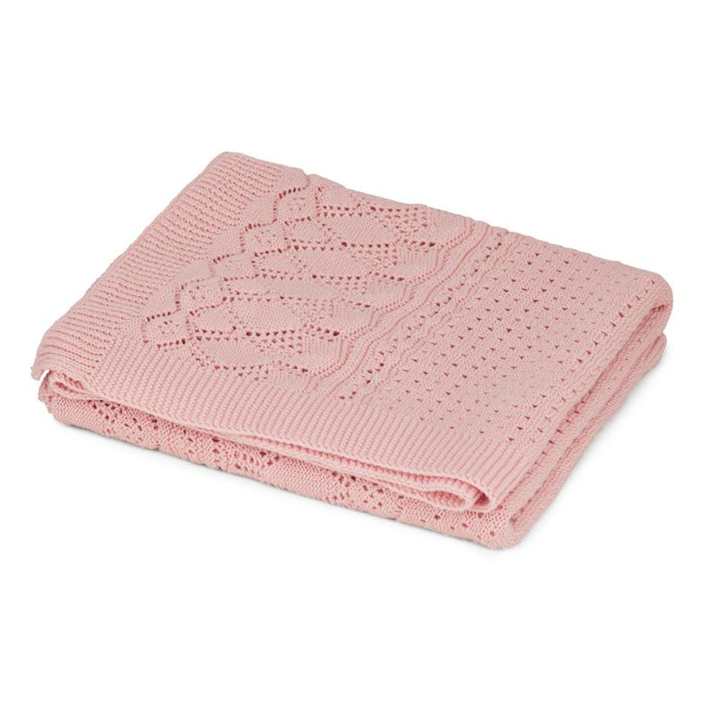 Cam Cam Pointelle Strik Baby Tæppe - Sorbet