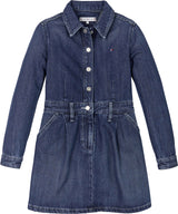 Tommy Hilfiger Denim Pleats Kjole - Darkusedlyocell