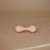 Mushie Silikone Baby Maracas Rangle - Blush
