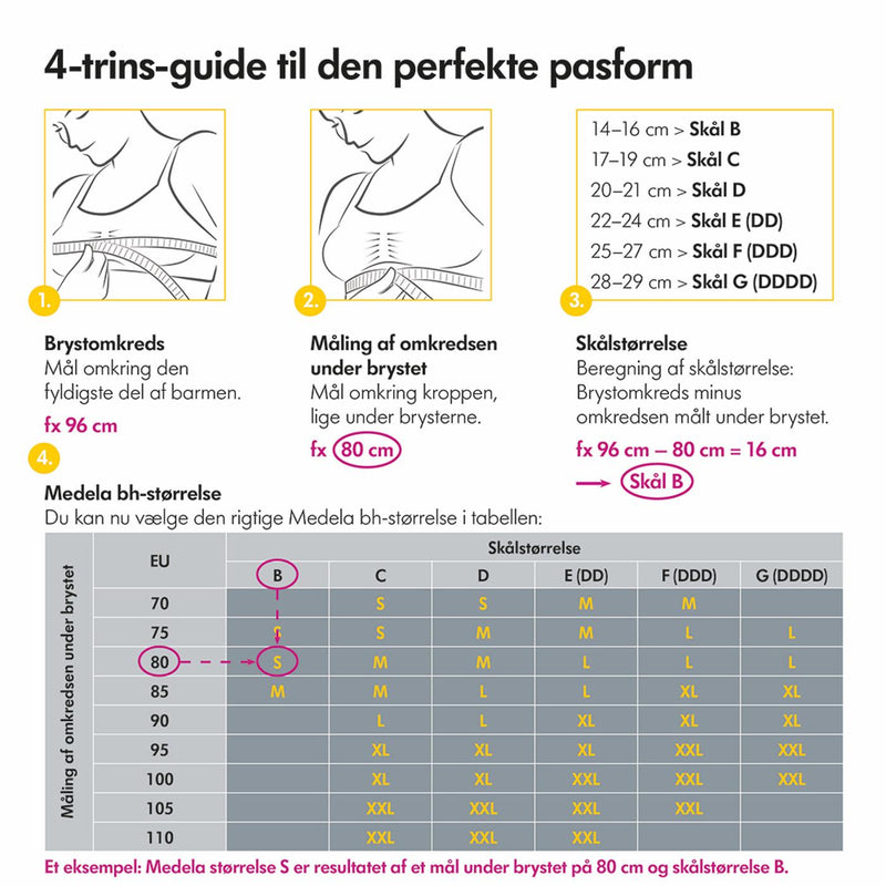 medela 3-i-1 Amme- og pumpe BH - Sort