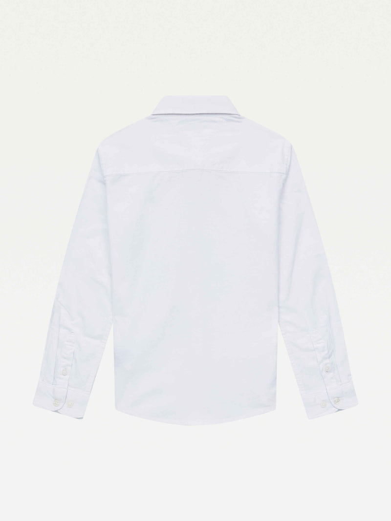 Tommy Hilfiger Boy Stretch Oxford Skjorte - White