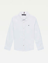 Tommy Hilfiger Boy Stretch Oxford Skjorte - White