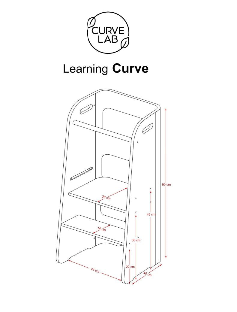 Curve Lab Learning Curve Læringstårn - Natural Oak