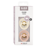 Bibs Colour Natural Rubber, 2-pack - Ivory & Blush