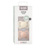 Bibs Supreme Silicone, 2-pack - Ivory/Blush
