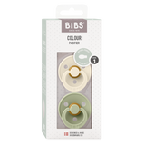 Bibs Colour Symmetrical, 2-pack - Ivory & Sage