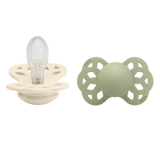 Bibs Infinity Silicone, 2-pack - Ivory/Sage