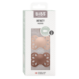 Bibs Infinity Silicone, 2-pack - Blush/Woodchuck
