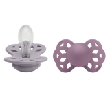 Bibs Infinity Silicone, 2-pack - Fossil Grey & Mauve