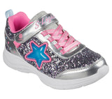 Skechers Girls Glimmer Sneakers - Silver Pink