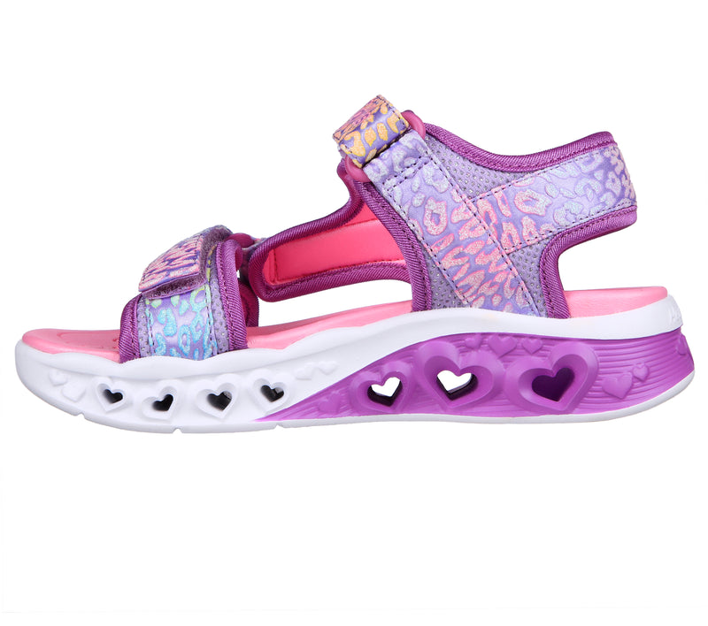 Skechers Girls Flutter Hearts Sandal - Lavender Multicolor