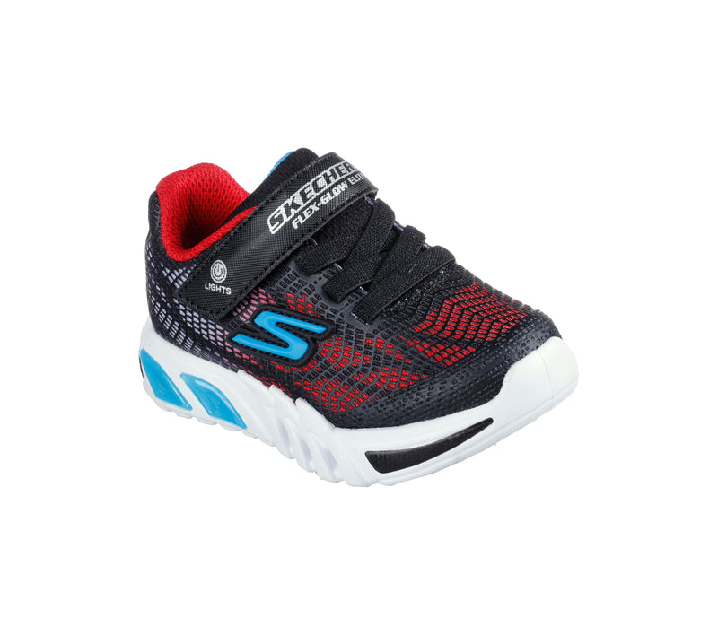 Skechers Boys Flex-Glow Elite Sneakers - Black/Red/Blue