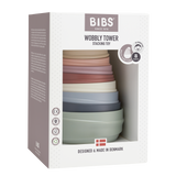 Bibs Wobbly Tower - Pastel Rainbow