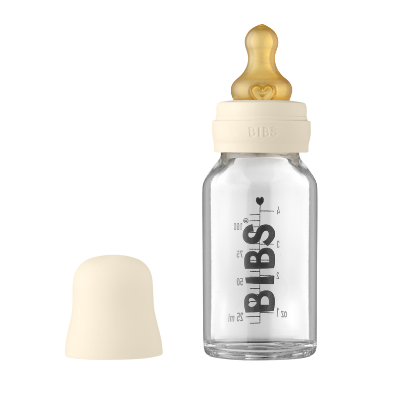 Bibs Sutteflaske, Komplet sæt, 110 ml. - Ivory