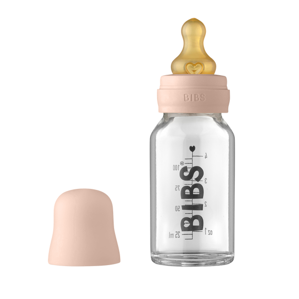 Bibs Sutteflaske, Komplet sæt, 110 ml. - Blush