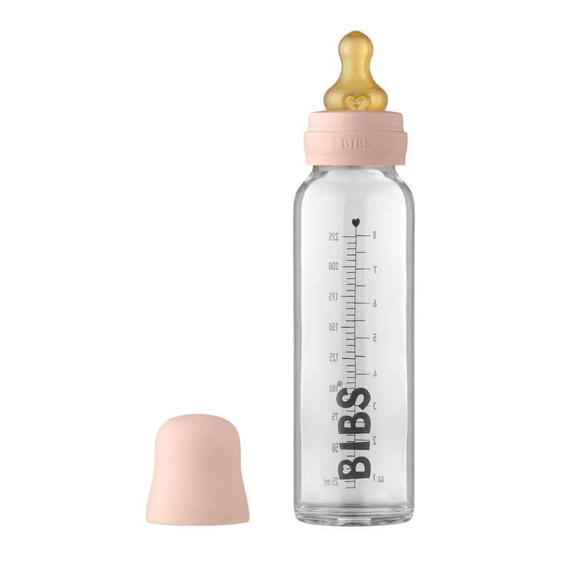 Bibs Sutteflaske, Komplet sæt, 225 ml. - Blush