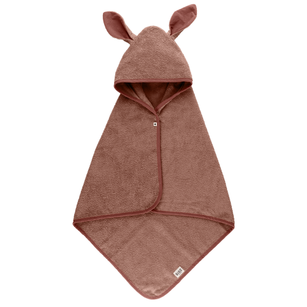 Bibs Kangaroo Hoodie Baby Håndklæde - Woodchuck