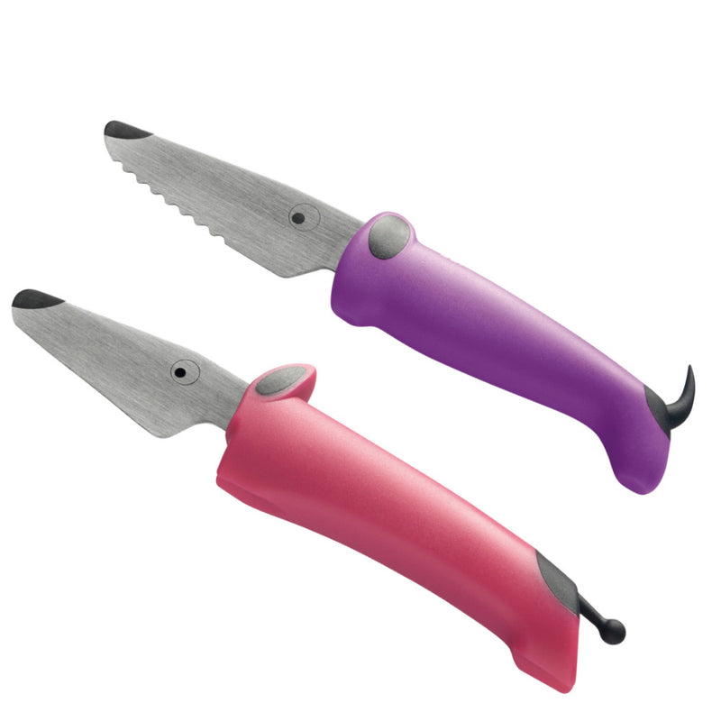 Kinderkitchen Børneknive, 2-pack - Pink/Lilla