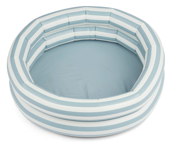 Liewood Leonore Pool - Stripe: Sea blue/creme de la creme