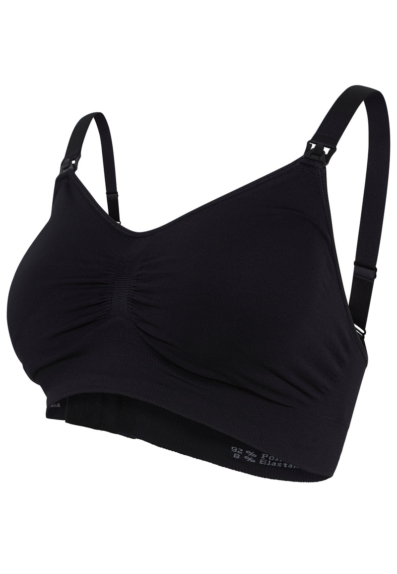 Carriwell Seamless padded Graviditets- & Amme BH - Black