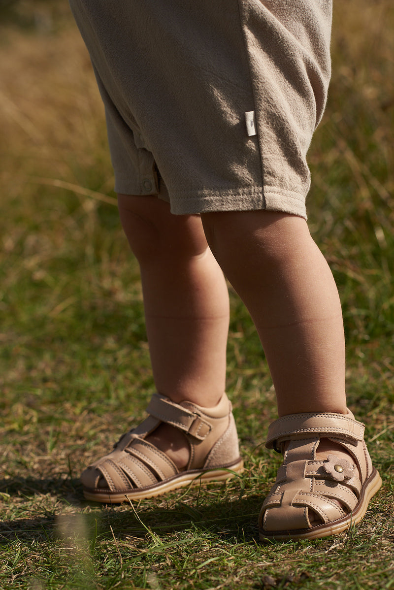 Wheat Sky Sandal - Flower Beige Rose